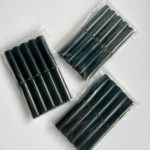 Empty Black Plastic Lip Balm Tubes: DIY Craft Supplies (Set of 30, 5.5ml/3/16 oz.) - Please Read Description Below for More Details.