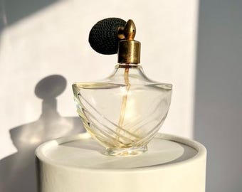 1950s-60s Vintage BRAUN Perfume EMPTY Atomizer Bottle Mid-Century MCM Boat-Shaped Glass Working Bulb Vanity Display -  Beautiful Silhouette