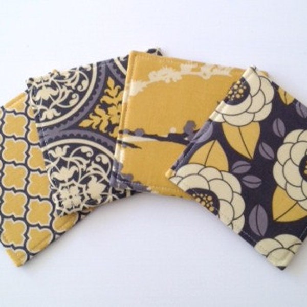 Coasters  Mix and Match Grey and Yellows