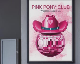 Pink Pony Club Poster Midwest Prinzessin Pink Trending Now Wandkunst Herunterladbare Drucke.