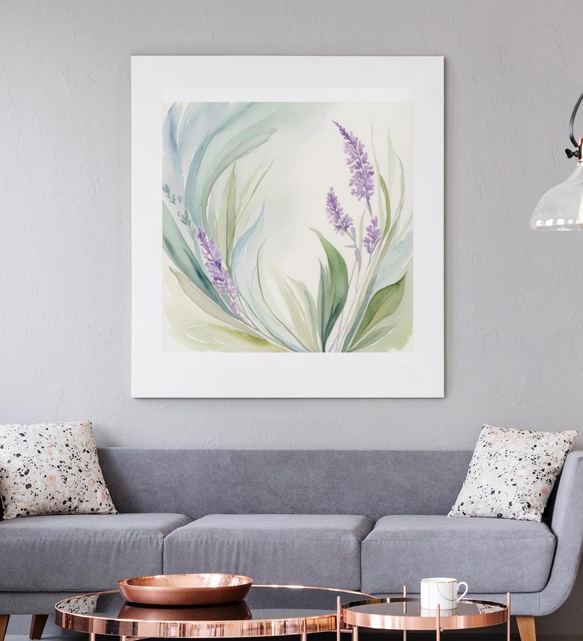 Watercolor Floral Art Print Pastel Wall Art Demure Poster Downloadable ...