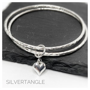 Plus size 2024 silver bangles