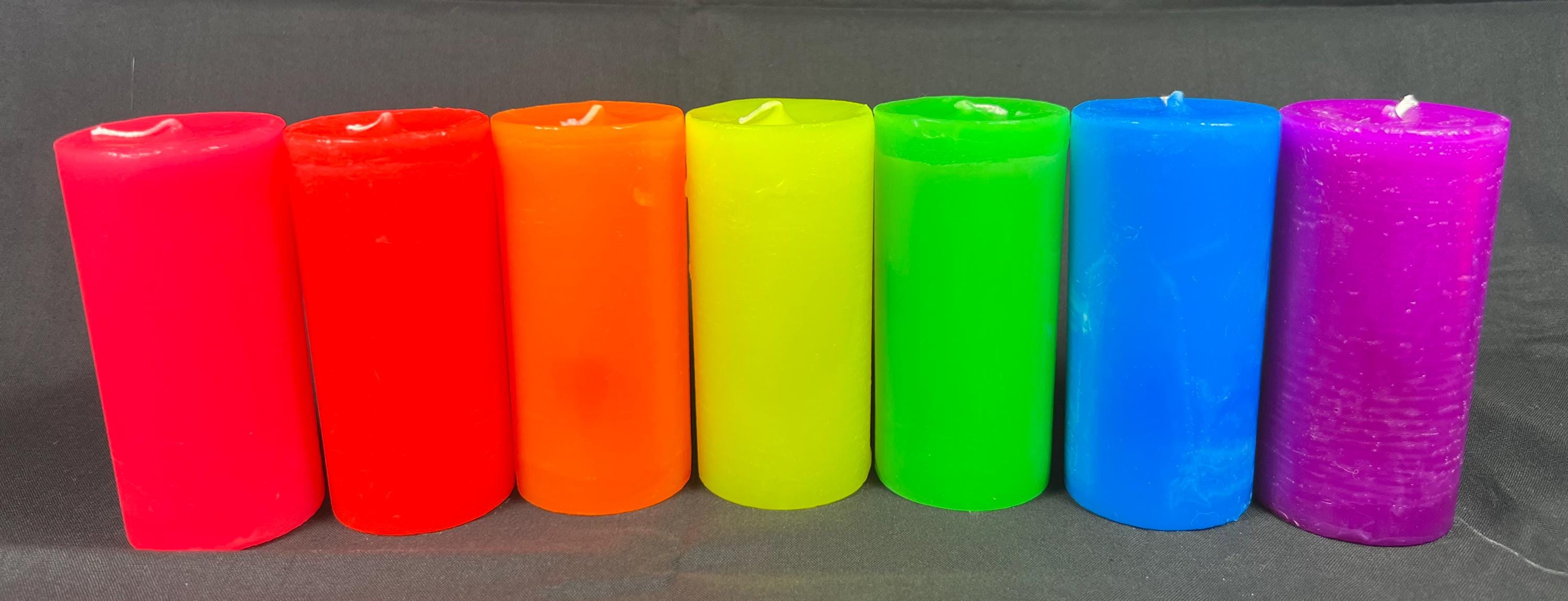 Low Temperature UV Wax Play Short Pillar Candles