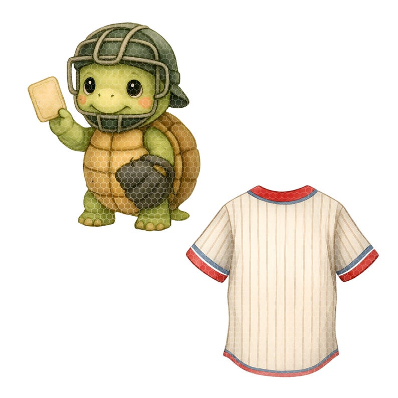 Turtle Shell Guard Baseball Baseball Animals Clipart PNG | Watercolor Sports Animals With Baseballs ...