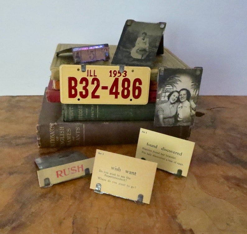price labels for vintage display general store memorabilia red 5 and dime store tags 4 Vintage Woolworth store tags with tin holders
