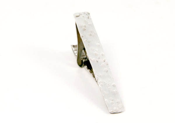 Hermes Tie Pin Bar Tie Clasps Tacks Logo Reversible Ag925 Silver Men's  Jewelry