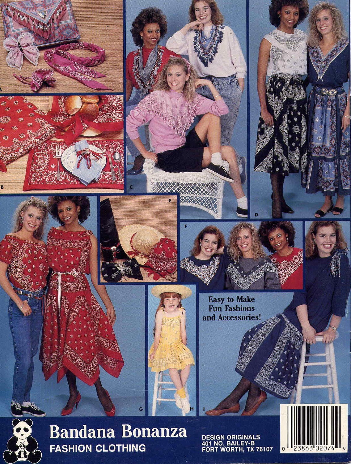 Vintage 1989 Bandana Bonanza Fashion BookletMaking Scarf Etsy