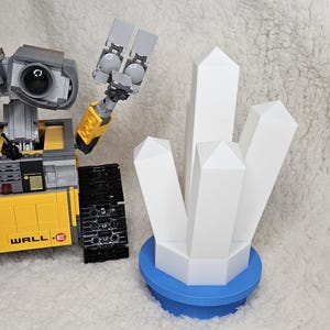 Building Brick Crystal Lamp - Lego Style Great Gift for Nerds RGB Gaming Desk Lamp Super Bright