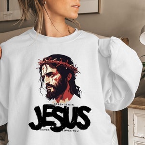 Jésus vous aime, sweat-shirt chrétien, sweat à capuche, sweat-shirt Jésus vous aime, chemise chrétienne, pull chrétien, chemise Jésus, chemise verset de la Bible