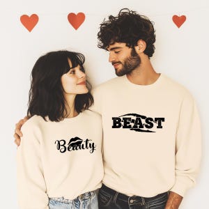 Disney Couple Sweatshirt, Beauty and the Beast Shirt, Part Time Beast, The Beast Shirt, T Shirt Wedding Party, Engagement Shirts for Couples