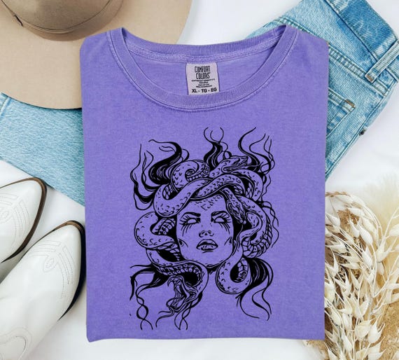 Comfort Colors® Medusa Shirt, Medusa Snake Face, Goddess,greek