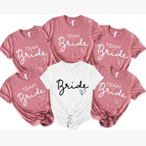 Bachelorette Party Shirts, Bride Team Bride Shirt, Bride Tshirt, Bridesmaid Proposal Gifts, Wedding Tee, Bridal Party Gift, Team Bride Tees