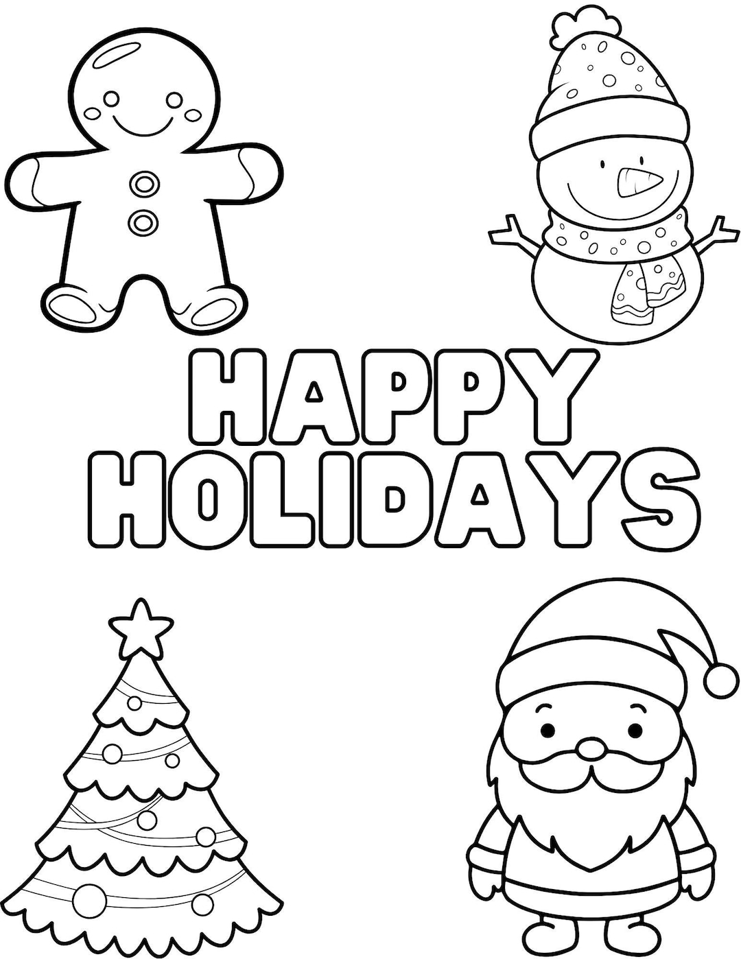 Christmas Coloring Book - Etsy