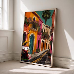 Mexico Print Poster | Digital Printable Wall Decor | Colorful Travel Poster | Mexico Art Print for Home Decor ,travel poster