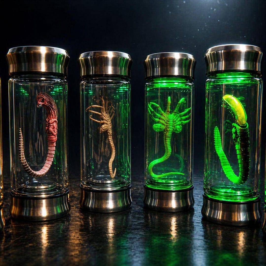 Alien Jar Xenomorph Specimen Facehugger Embryo Glass Jar Movie Prop ...