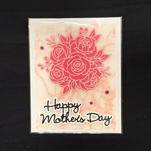 Bonne fête des mères florale | Carte de fête des mères | carte pour maman | carte de maman | Carte florale