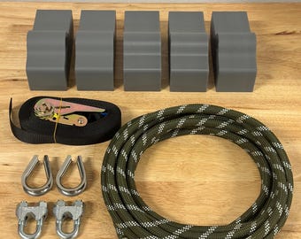 Kit distanziatore per fune da sollevatore per elettricisti - Tutto il necessario incluso