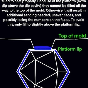 Platinum Silicone 9-Dice Sharp-Edged Handmade Molds afbeelding 4