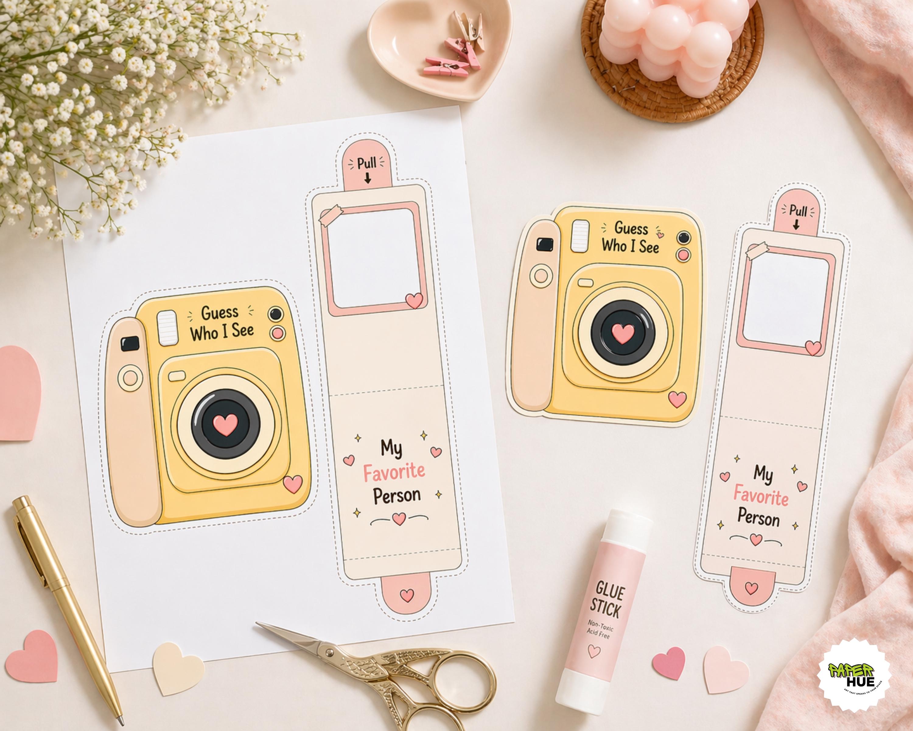 Camera Pull Out Photo Card Template | Personalized Gift Canva ...