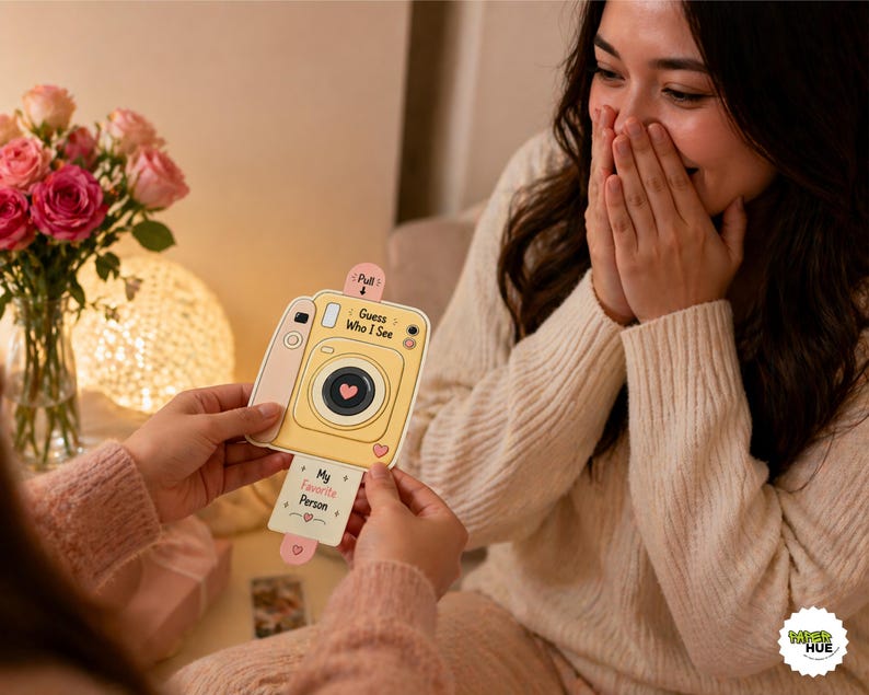 Camera Pull Out Photo Card Template | Personalized Gift Canva ...