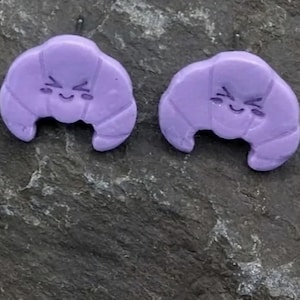 Kawaii Croissant Studs