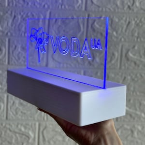Lámpara LED personalizada, lámpara a batería, lámpara de escritorio personalizada, pantalla de nombre personalizada, idea de regalo, luz LED, decoración moderna, regalo de Navidad