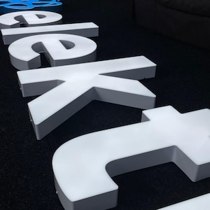 Letrero comercial personalizado, letrero retroiluminado personalizado, logotipo 3D, letrero de salón de belleza, letras 3D individuales, letrero de oficina, caja de luz comercial, letreros 3D