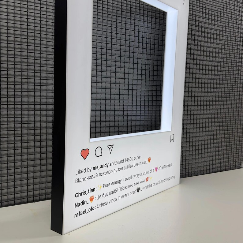 LED Instagram Frame Photo Booth – Social Media Frame for Events, Custom ...