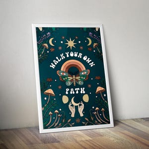 Your Own Path | Printable Spiritual Poster | Meditation Art | Meditation Print | Affirmation Poster | Spiritual Wall Art | Spiritual Artwork