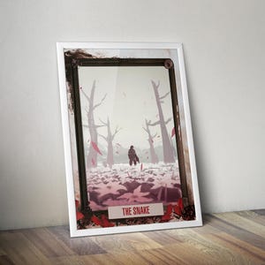 Metal Gear Solid Poster | Tarot Poster | Metal Solid Gear 3 Game Print | Game Artwork | Game Poster | Video Game Print | Snake Eater Poster