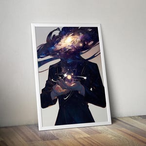 Cosmic Harmony | Printable Spiritual Poster | Cosmic Poster | Mystic Art | Meditation Print | Spiritual Wall Art | Spiritual Artwork