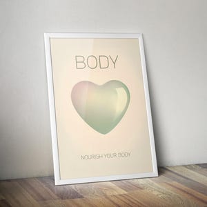 Körper | Spirituelles Poster zum Ausdrucken | Meditations Kunst | Meditations-Druck | Affirmation Poster | spirituelle Wandkunst | Spirituelle Kunst-Dekor