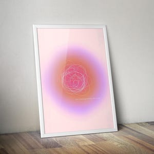 Stop Overthinking | Printable Spiritual Poster | Meditation Print | Mystic Art | Affirmation Art | Spiritual Wall Art | Spiritual Artwork
