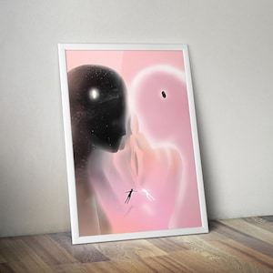 Divine Partner | Printable Spiritual Poster | Cosmic Poster | Mystic Art | Celestial Art | Spiritual Wallart | Aura Poster | Spiritual Decor
