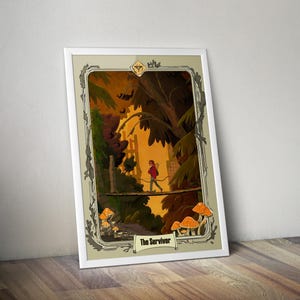 The Last of Us Poster | Tarot Poster | The Last of Us Print | Game Artwork | Game Poster | Video Game Print | The Last of Us Artwork