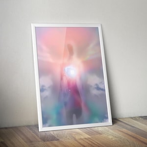 Aura | Printable Spiritual Poster | Cosmic Poster | Celestial Art | Meditation Print | Spiritual Wall Art | Spiritual Artwork | Mystic Art