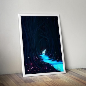 Forest Spirit | Printable Spiritual Poster | Cosmic Poster | Mystic Art | Celestial Print | Spiritual Wall Art | Spiritual Artwork