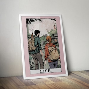 Póster de The Last of Us / Póster de Tarot / Impresión de The Last of Us / Ilustración de juego / Póster de juego / Impresión de videojuego / Ilustración de The Last of Us