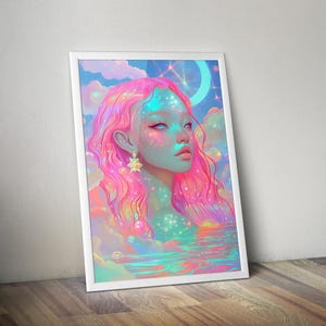 Celestial Glow | Printable Spiritual Poster | Cosmic Poster | Mystic Art | Meditation Print | Spiritual Wall Art | Spiritual Artwork