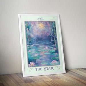Das Sternen-Tarot | Claude Monet Poster | Tarot Poster | Gemälde Poster | Posterdruck | Claude Monet Kunst | Malerei Geschenk | Tarot Geschenk