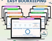Small Business Easy Bookkeeping Spreadsheet Profit And Loss Excel Google Sheets Sales Tax Tracker Accounting Template Profit Tracker Invoice