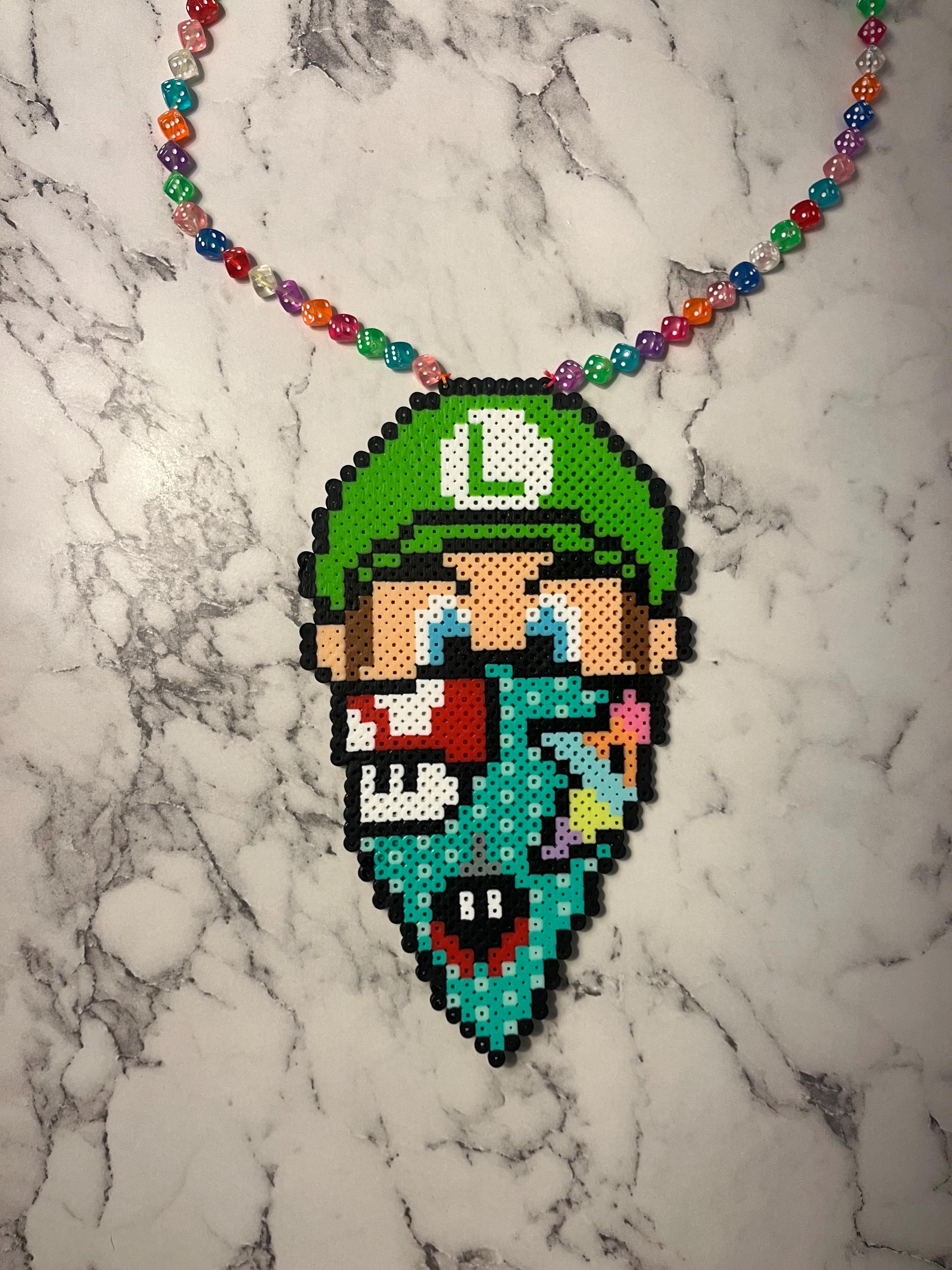 Luigi Rave Trippy Luigi Rave Kandi- Dice Necklace!! - Etsy