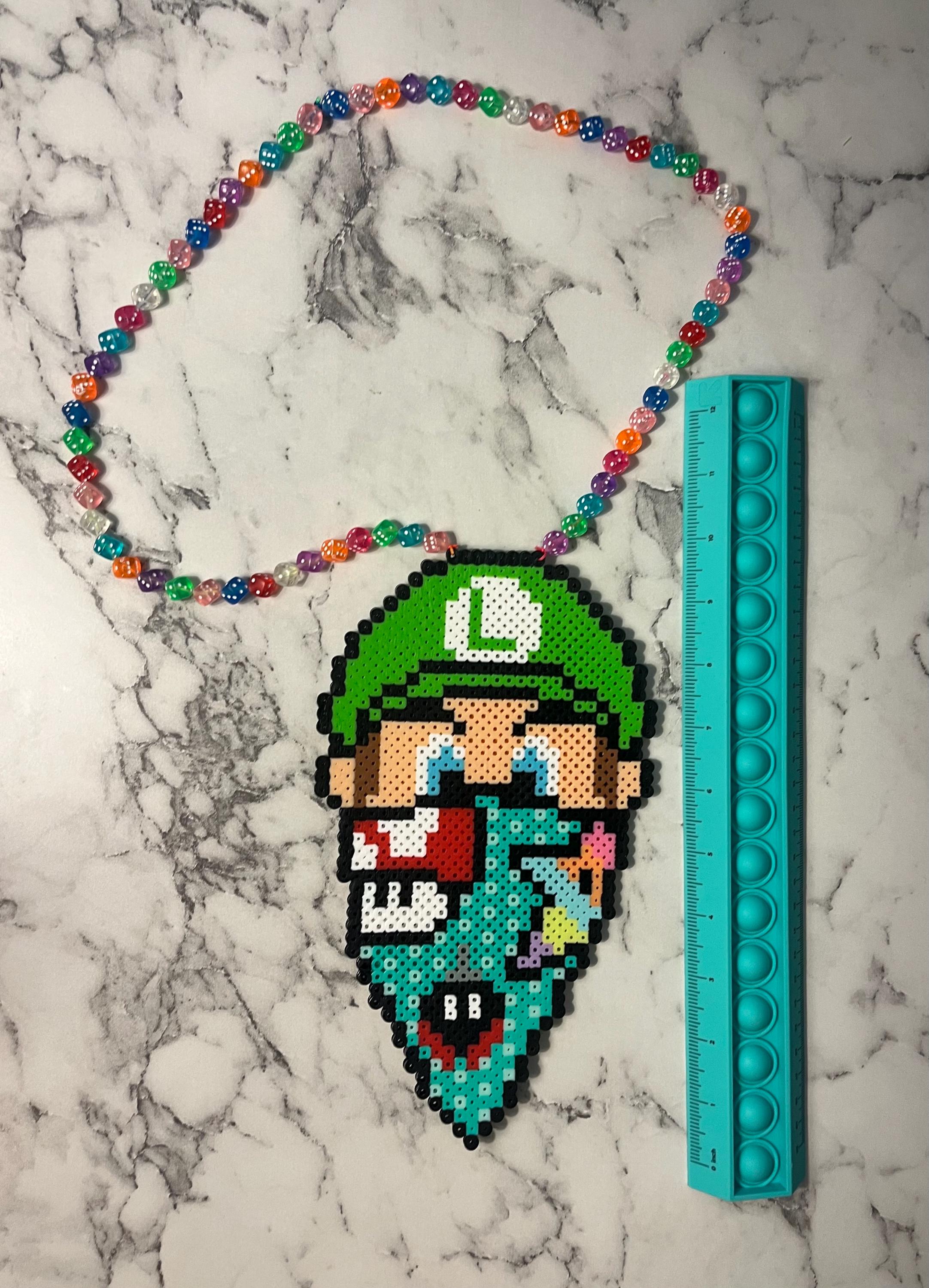 Luigi Rave Trippy Luigi Rave Kandi- Dice Necklace!! - Etsy