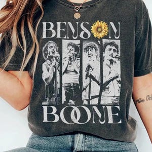 Benson Boone Vintage Shirt, Benson Boone Merch, Benson Boone Concert Tour, Tour Album 2025 Concert Gift Unisex, benson shirt, boone shirt,