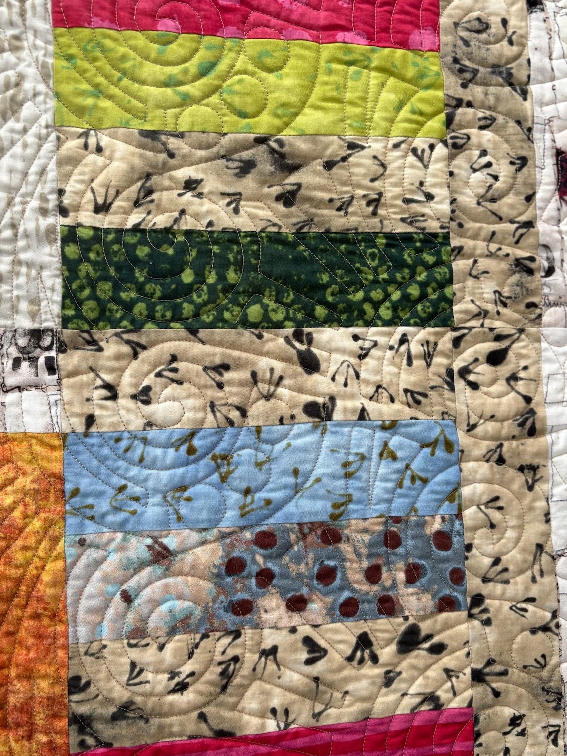 Handmade Modern Art Quilt in 100% Cotton 64x82” - Etsy