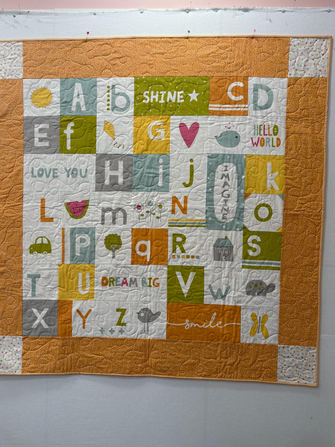 Handmade Alphabet Baby Quilt (50” X 50”) - Etsy