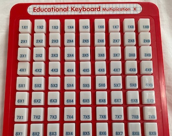 Educational Keyboard MULTIPLICATION pre-owned EUC