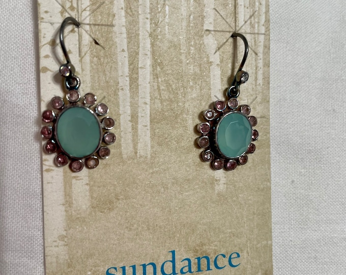 Sundance Catalog NEW 925 Silver Earrings Chalcedony Amethyst CZ Etsy
