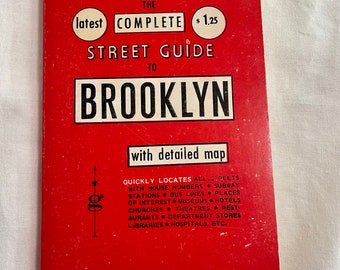 New Edition Little Red Book Street Guide to BROOKLYN 1971 NOS Paperback