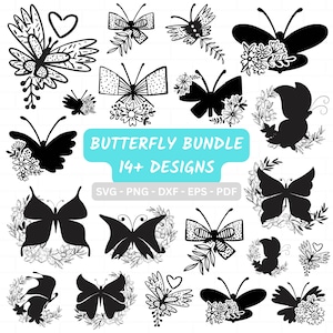 Butterfly SVG bundle, Unique Designs Butterfly SVG, Butterfly SVG Layered, Butterfly Files for Cricut, Butterfly Clipart, Instant Download